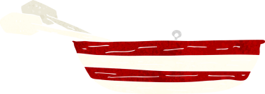 Bir insan tarafından çizilmiş karikatür sandalları.