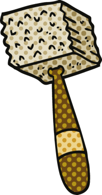 Bir insan tarafından çizilmiş çizgi roman tarzı et çekici.