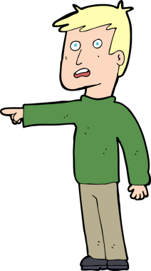 Bir insan tarafından çizilmiş çizgi filmdeki adam.