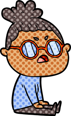 Bir insan tarafından çizilmiş bir karikatür.