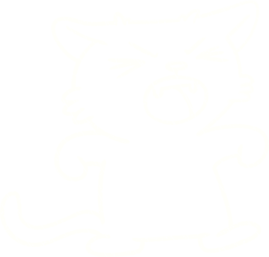 Bir insan tarafından çizilen Şarkı Söyleyen Kedi Tebeşiri