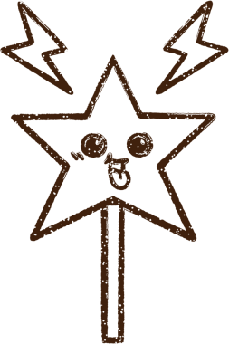 Sihirli Asa Kömür Bir insan tarafından çizilmiş