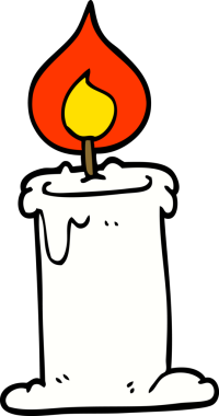 Bir insan tarafından çizilmiş karalama mumu.