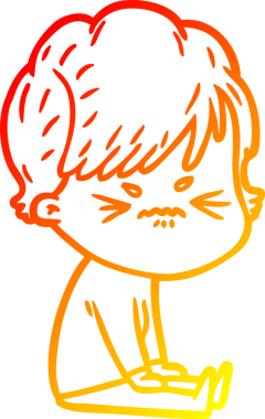 Bir insan tarafından çizilmiş karikatür çizimi.