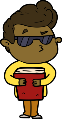 Bir insan tarafından çizilmiş havalı bir çizgi film.