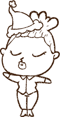 Bir insan tarafından çizilen Şenlikli Patron Kömür Çizimi