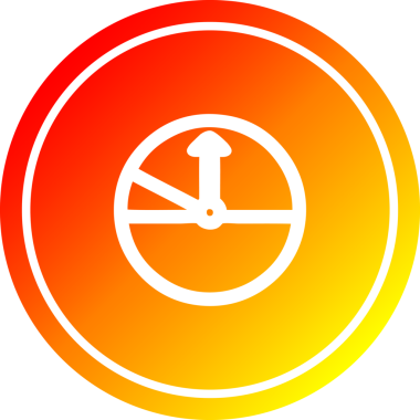 Bir insan tarafından çizilen hız göstergesi dairesel simgesi