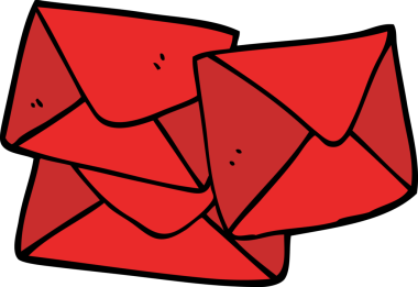 Bir insan tarafından çizilmiş karalama mektubu.