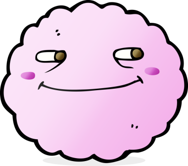 bir insan tarafından çizilmiş mutlu bir bulut