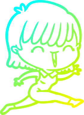 Bir insan tarafından çizilmiş bir karikatür kadın çizimi.