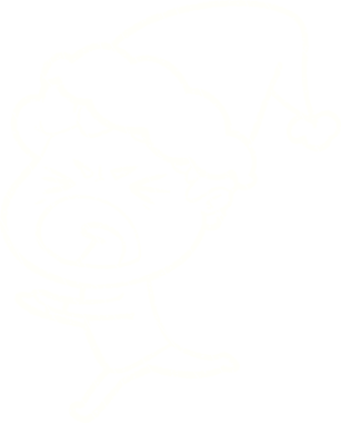 Bir insan tarafından çizilen Noel Adam Tebeşiri