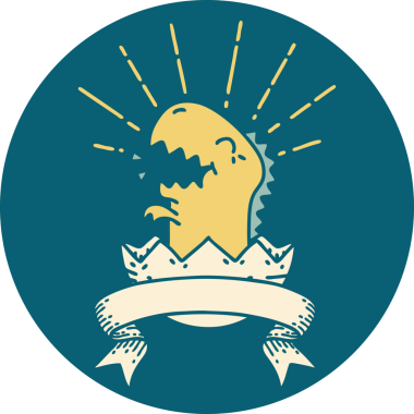 Bir insan tarafından çizilmiş, kuluçkaya yatmış bir dövmenin simgesi.