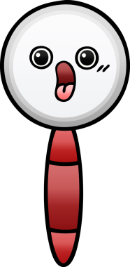 Bir insan tarafından çizilmiş bir büyüteçin gölgelenmiş karikatürü