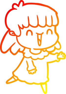 Bir insan tarafından çizilmiş bir karikatür kadın çizimi