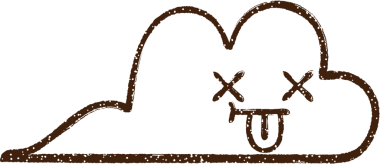 Bir insan tarafından çizilmiş Yağmur Bulutu Kömürü Çizimi