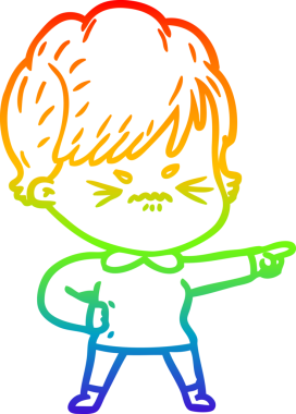 Bir insan tarafından çizilmiş karikatür çizimi.