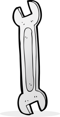 Bir insan tarafından çizilmiş çizgi film anahtarı.