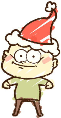 Bir insan tarafından çizilen Noel Adam Tebeşiri