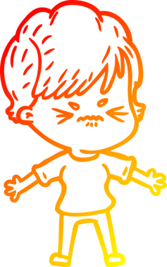 Bir insan tarafından çizilmiş karikatür çizimi.