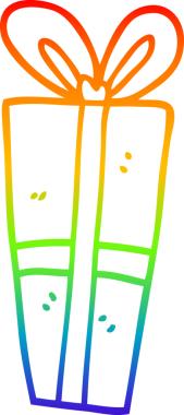 gökkuşağı gradyan çizimi bir insan tarafından çizilmiş bir karikatür