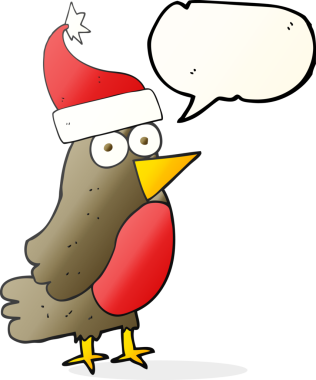 Bir insan tarafından çizilmiş serbest konuşma balonu çizgi filmi Robin.