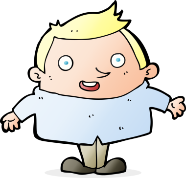 Bir insan tarafından çizilmiş mutlu bir adam.