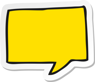 Bir insan tarafından çizilmiş bir karikatür konuşma balonunun etiketi.