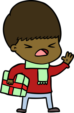 Çizgi film bir insan tarafından çizilmiş stresli adam