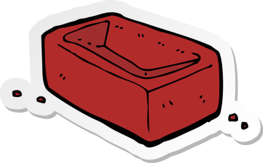 Bir insan tarafından çizilmiş bir karikatür etiketi.