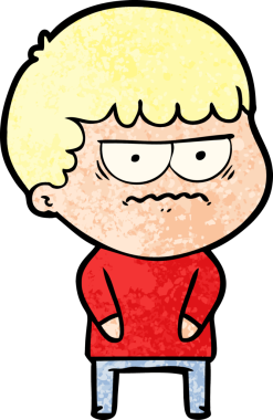 Bir insan tarafından çizilmiş rahatsız bir adam.