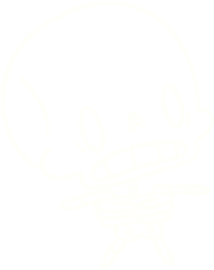 Ürkütücü İskelet Tebeşiri Bir insan tarafından çizilmiş