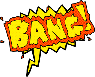 Bir insan tarafından çizilmiş serbest çizilmiş çizgi roman konuşma balonu patlama sembolü.