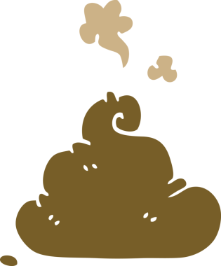 Bir insan tarafından çizilmiş karikatür kakası.