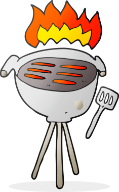 Bir insan tarafından çizilmiş karikatür mangalı