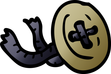 bir insan tarafından çizilmiş karalama düğmesi