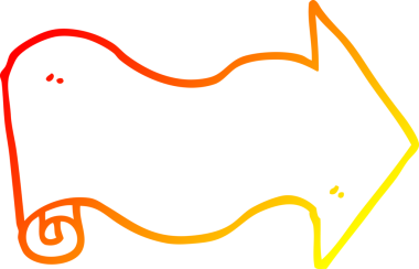 Bir insan tarafından çizilen çizgi film okunun sıcak gradyan çizimi