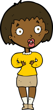 Çizgi filmdeki kadın 