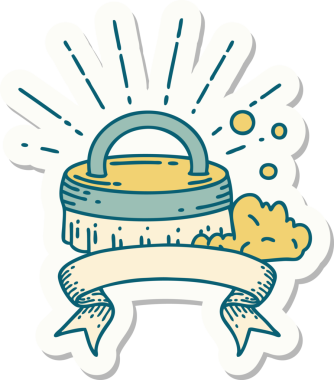 Bir insan tarafından çizilmiş dövme fırçasının çıkartması.