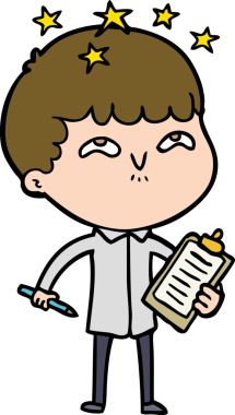 çizgi film bir insan tarafından çizilmiş hayret verici çocuk.