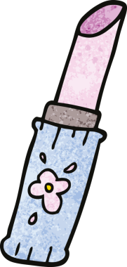 Bir insan tarafından çizilmiş karalama ruju.