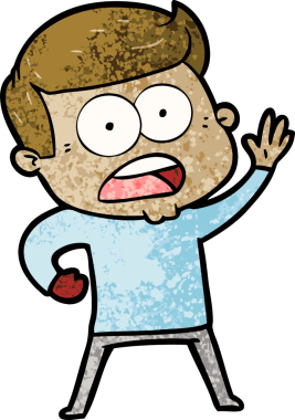 Bir insan tarafından çizilmiş bir karikatür.