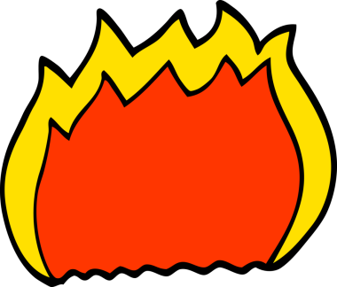 Bir insan tarafından çizilmiş karalama ateşi