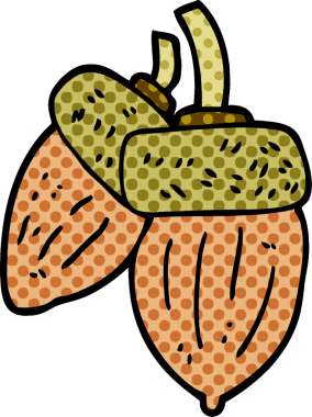 Bir insan tarafından çizilmiş karikatür palamudu.