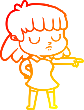 Bir insan tarafından çizilmiş ilgisiz bir çizgi film karakterinin sıcak çizgi çizimi