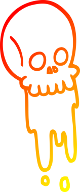 Bir insan tarafından çizilmiş kan damlayan bir karikatür çizimi.