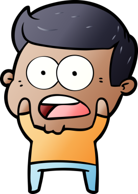 Bir insan tarafından çizilmiş bir karikatür.