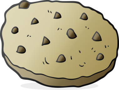 Bir insan tarafından çizilmiş serbest çizgi film kurabiyesi.