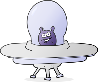 Bir insan tarafından çizilmiş serbest çizim uzay gemisi