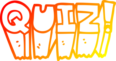 Bir insan tarafından çizilmiş çizgi film sınav levhasının sıcak gradyan çizimi