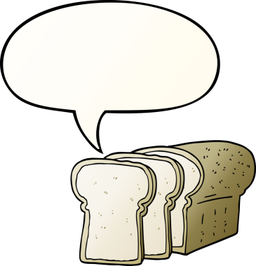 bir insan tarafından çizilmiş, konuşma baloncuğuyla dilimlenmiş karikatür.